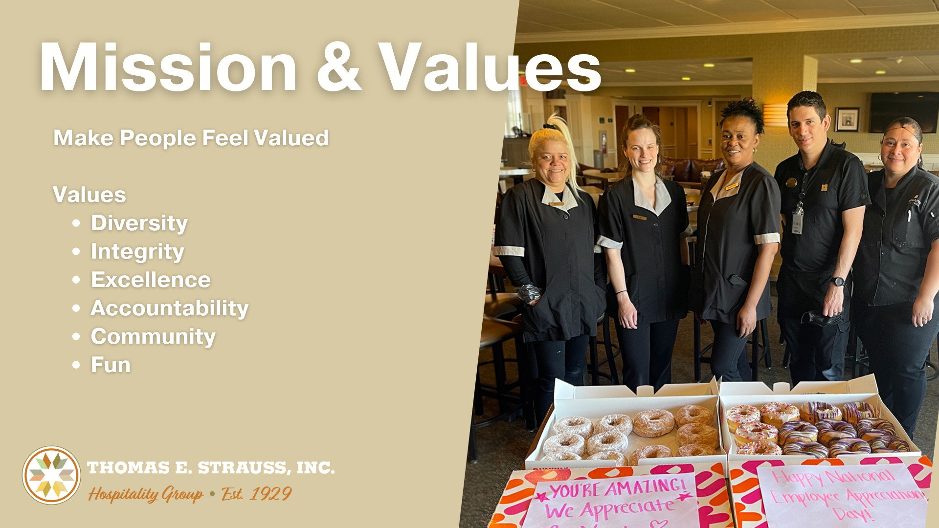 Mission & Values of Thomas E. Strauss, Inc.