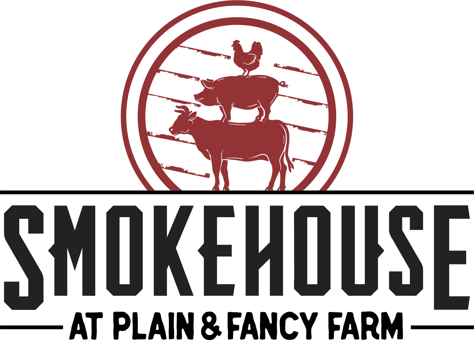 Smokehouse At Plain & Fancy Farm Logo