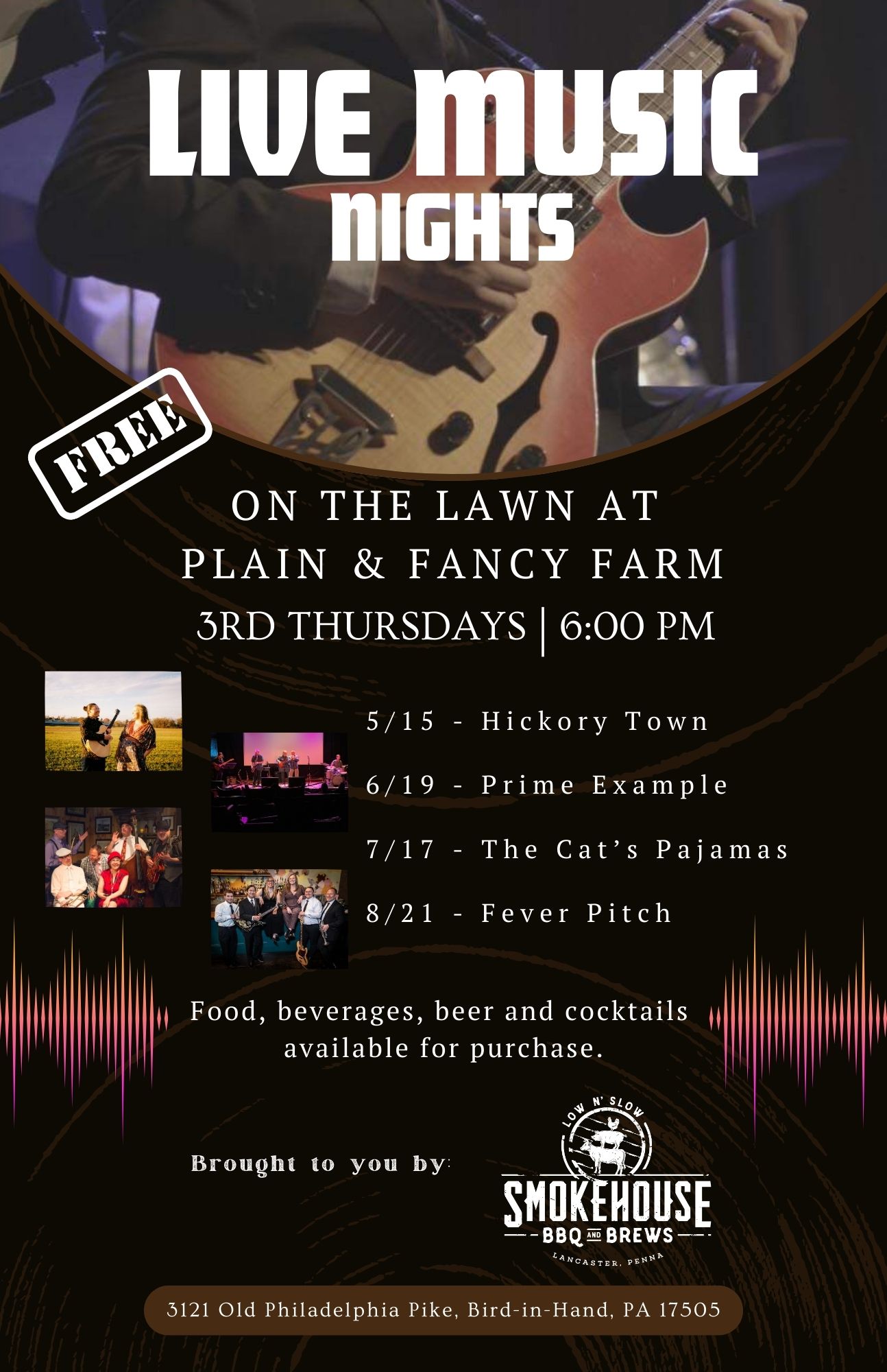 Smokehouse BBQ & Brews Presents Live Music Nights at Plain & Fancy Farm