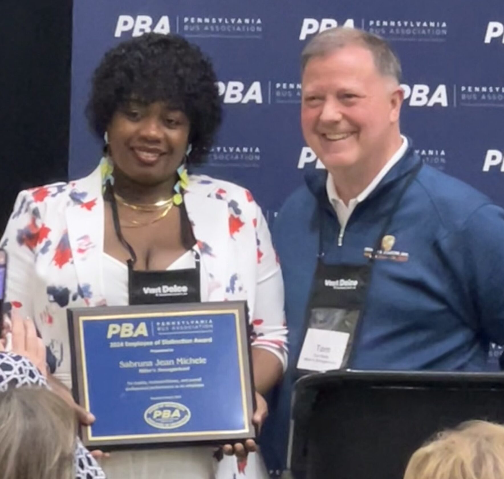 Miller’s Smorgasbord Employee Sabruna Jean Michele Honored with Pennsylvania Bus Association’s “Employees of Distinction” Award
